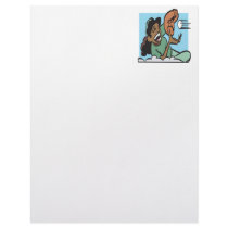 Softball Fielder Letterhead Template