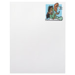 Softball Fielder Letterhead Template