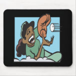Softball Fielder Mousepads