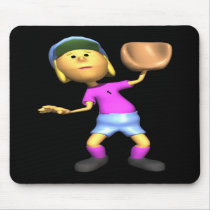 Softball Fielder Mousepad