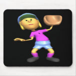 Softball Fielder Mousepad