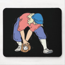 Softball Fielder Mousepads
