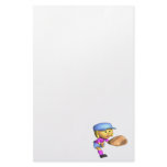 Softball Fielder Custom Stationery