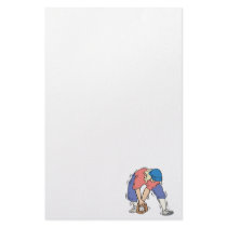 Softball Fielder Stationery Paper