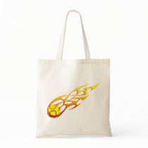 Softball Flame Tote Bag