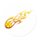 Softball Flame stickers
