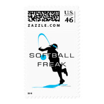 Softball freak - Pitcher front Postage Stamp