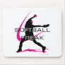 Softball Freak - Pitcher side Mouse Pads