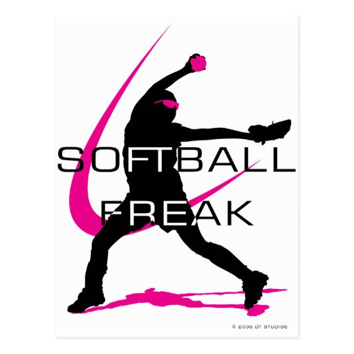 Softball Freak - Pitcher side Postcard