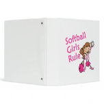 Softball Girls Rule 3 Ring Binder