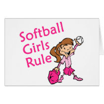 softball girls rule card