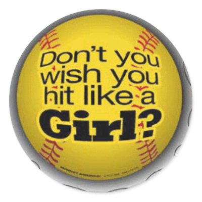 Stickers For Girls. softball-girls stickers by