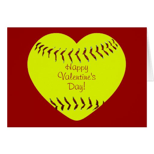 softball-happy-valentines-day-card-zazzle