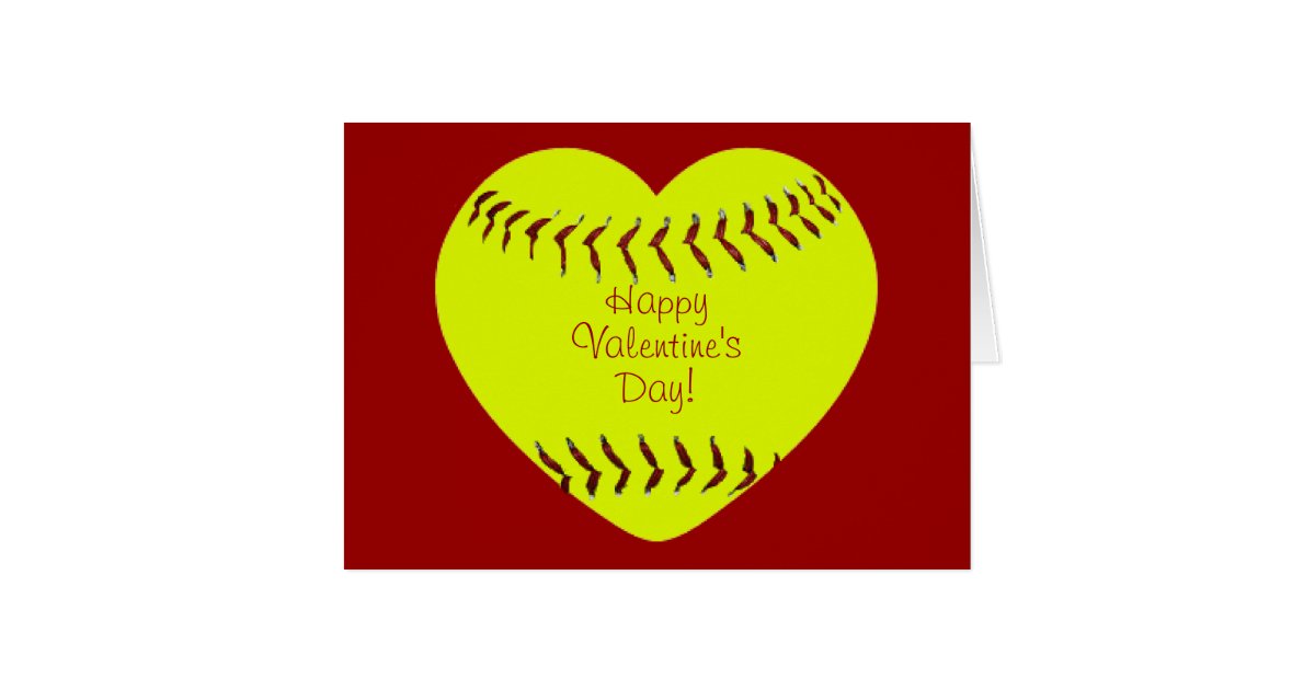 softball-happy-valentines-day-card-zazzle