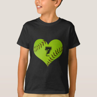 softball heart shirt