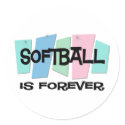 Softball Is Forever stickers