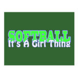 Softball- It's A Girl Thing Postcards