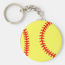 Softball Keychain