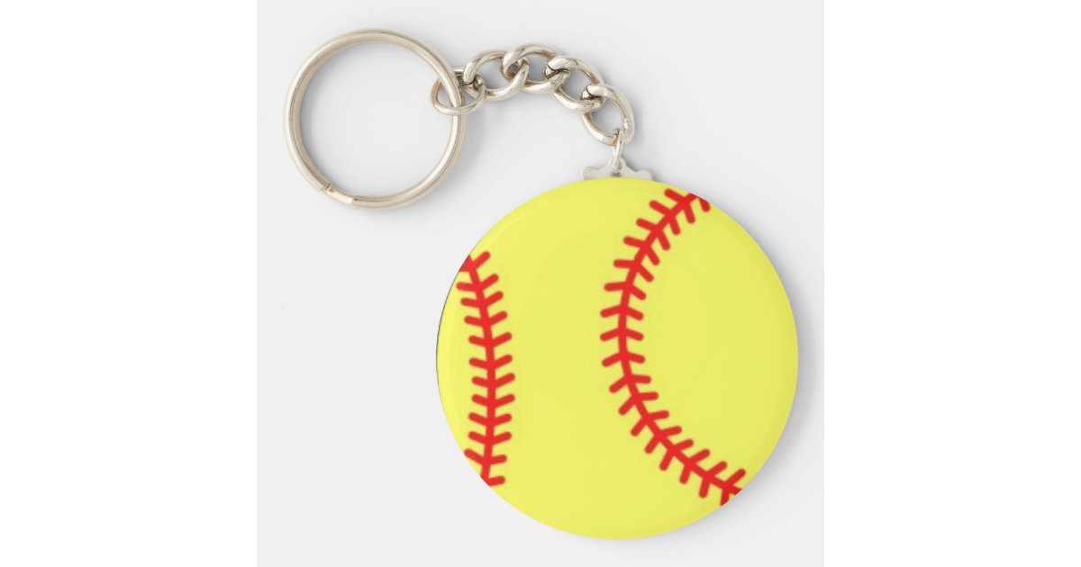 Softball Keychain Zazzle