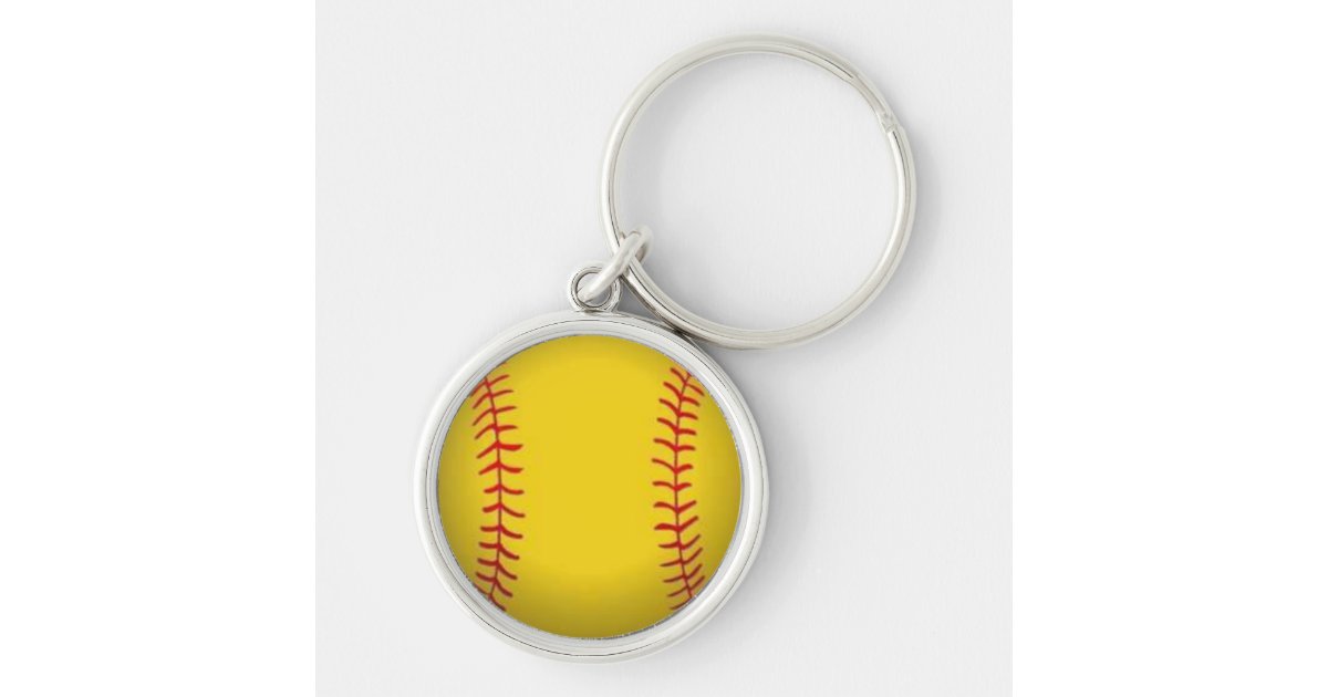 Softball Keychain Zazzle