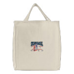 Softball Logo Embroidered Tote Bag