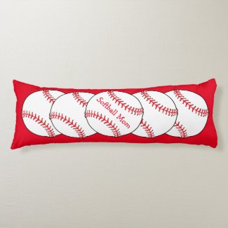 Softball Mom Body Pillow