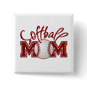 Softball MOM buttons by Just2Cute Softball MOM buttons