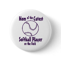 Softball Mom buttons by tshirtmeshirt Softball Mom buttons