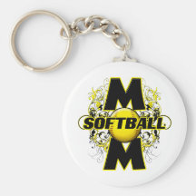 Softball Mom (cross) copy.png Keychains