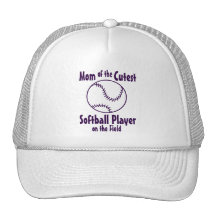 Softball Mom Cutest on the Field Mesh Hats