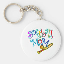 Softball Mom Key Chain