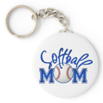 Softball Mom Keychain