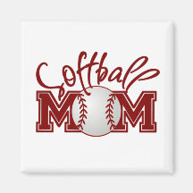Softball MOM Magnets