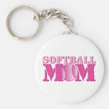 Softball Mom pink Key Chains