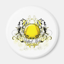 Softball Mom Refrigerator Magnets