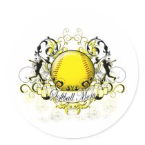 Softball Mom Sticker