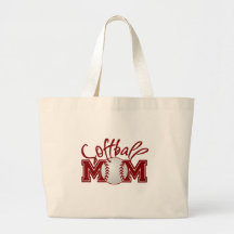 Softball MOM Tote Bag