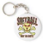 Softball, Not So Soft keychains