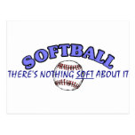 Softball....Nothing Soft About It Postcards