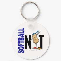 Softball Nut 1 keychains by gonenuts Softball Nut 1 keychains