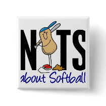 Softball Nut 2 buttons