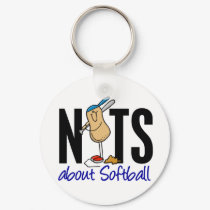 Softball Nut 2 keychains by gonenuts Softball Nut 2 keychains