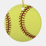 Softball-Pink Christmas Ornaments