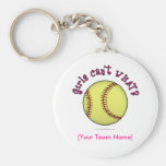 Softball-Pink Keychains