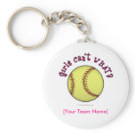 Softball-Pink Keychains