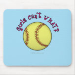 Softball-Pink Mouse Pad