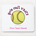 Softball-Pink Mousepads