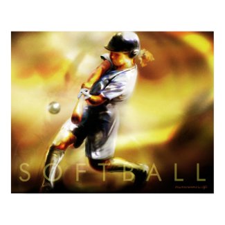 Softball_poster print