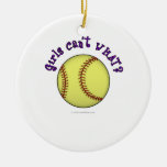 Softball-Purple Ornaments