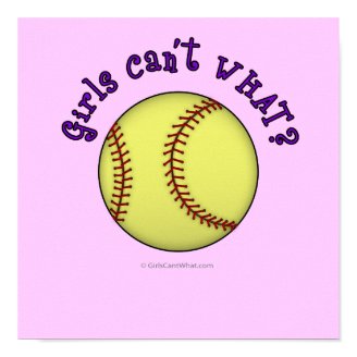 Softball-Purple Poster